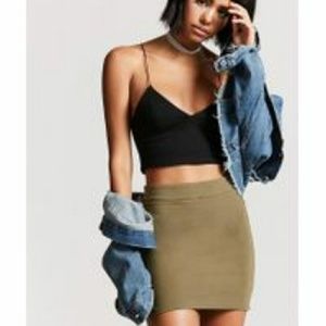 Olive Mini Skirt